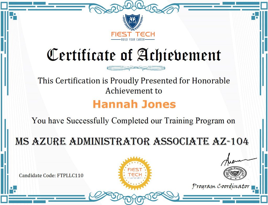 Microsoft Certified: Azure Administrator